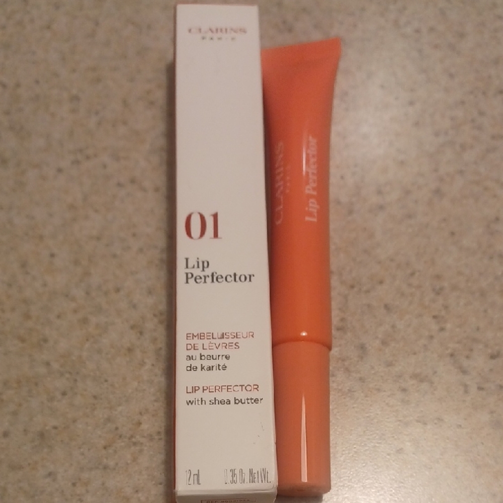 Clarins Lip Perfector - No. 01 Rose Shimmer